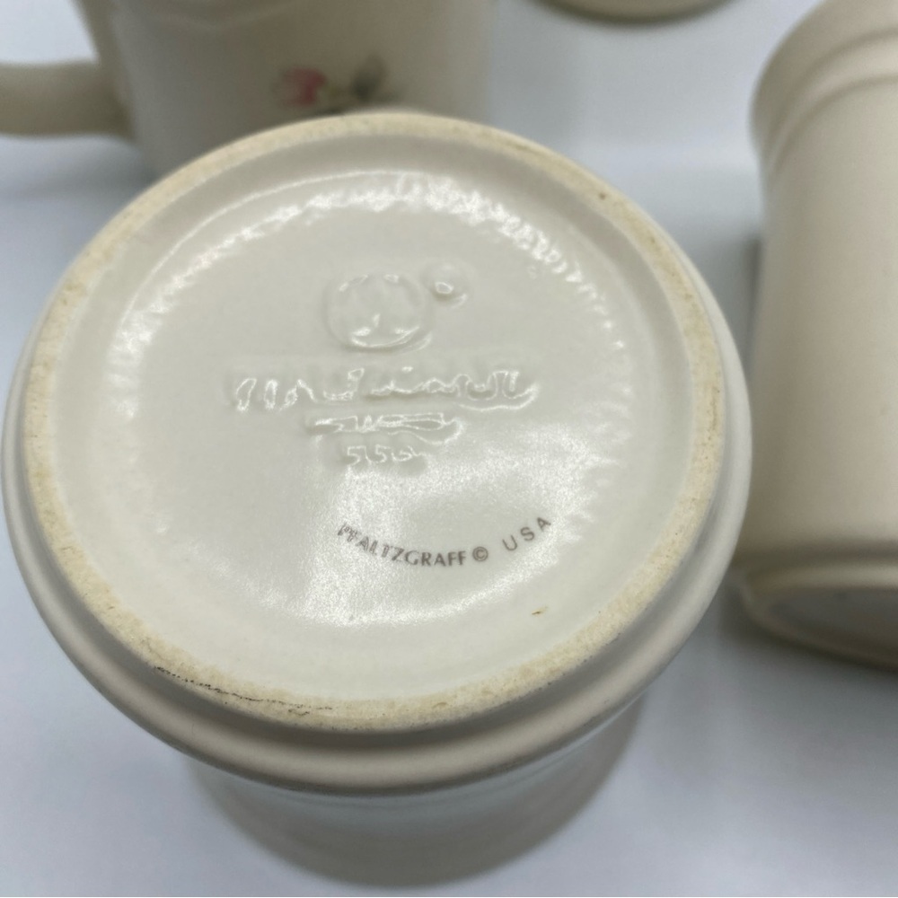 Pfaltzgraff Tea Rose Mugs/Coffee Cups  Set of 4 USA - Picture 4 of 6